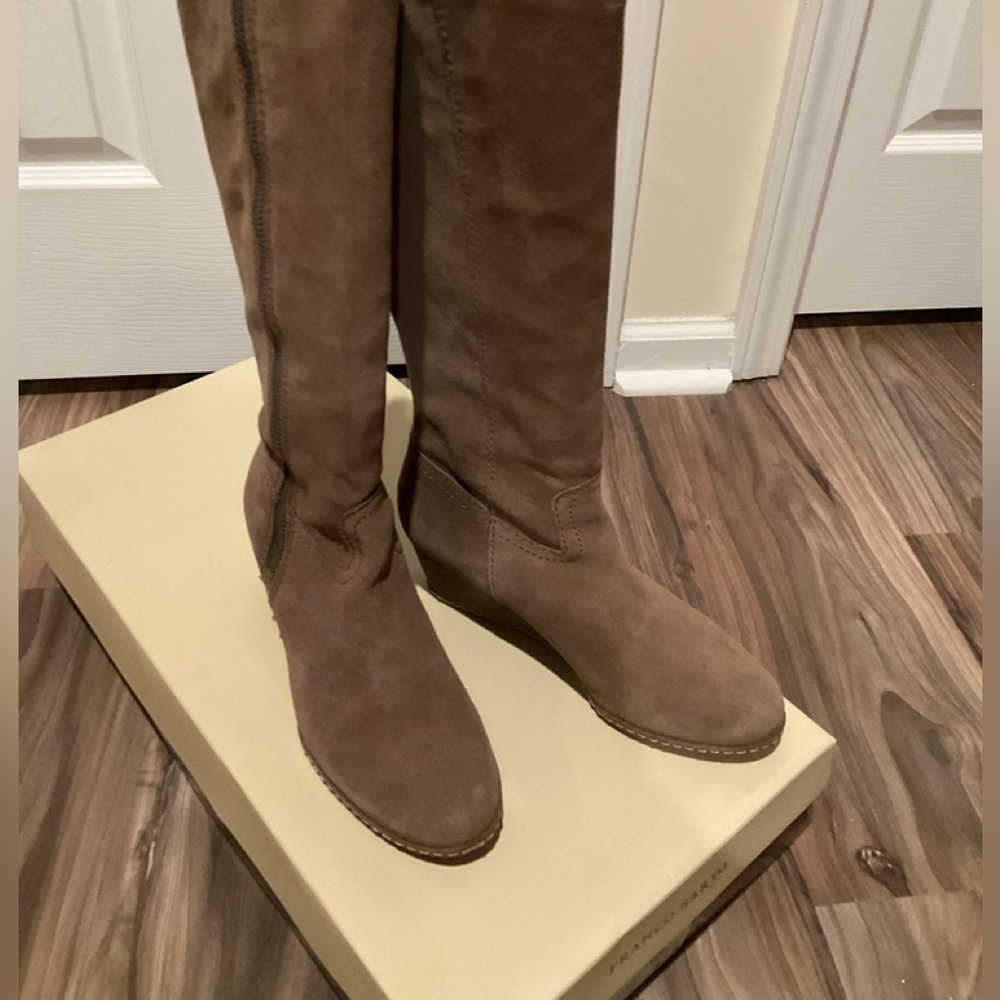 Franco Sarto Asher Suede Boots - Taupe